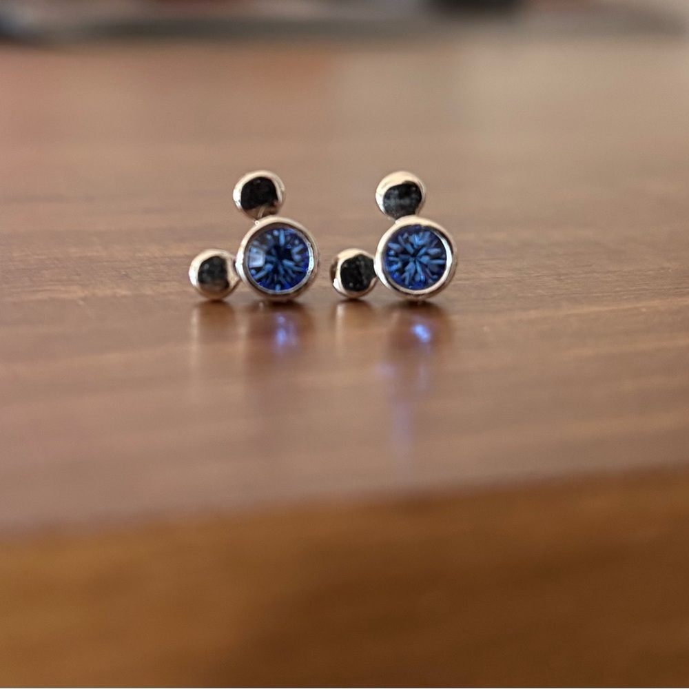 Disney Mickey Blue Stud Earrings